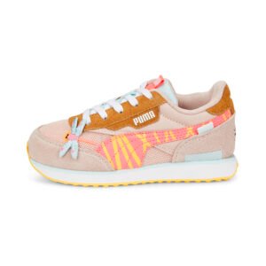 PUMA Tênis Future Rider Small World Kids – Cor Rosa - Tamanho 28