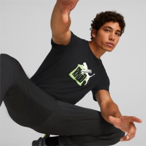 PUMA PUMA Camiseta Manga Curta Rkdo Logo Esports Masculina – Cor Preto