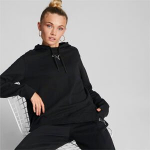 PUMA PUMA Moletom Com Capuz Her Feminino – Cor Preto