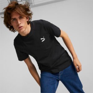 PUMA Camiseta Classics Small Logo Masculina – Cor Preto - Tamanho EGG