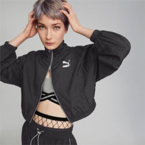 PUMA Jaqueta Track Star Quality Woven Feminina – Cor Preto - Tamanho M