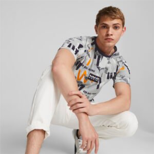 PUMA Camiseta Red Bull Racing Printed Masculina – Cor Cinza - Tamanho G