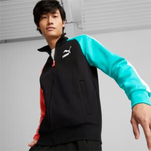 PUMA Jaqueta Track Double Knit T7 Masculina – Cor Preto - Tamanho GG