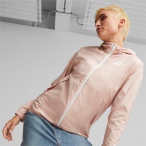 PUMA Jaqueta Corta Vento Essentials Solid Feminina – Cor Rosa - Tamanho PP