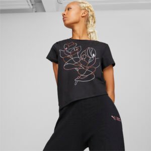 PUMA Camiseta Commercial Feminina PUMA X Maggie Stephenson – Cor Preto - Tamanho GG