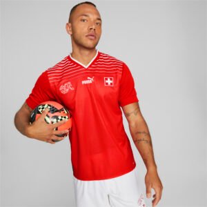 PUMA Camisa Suíça Home 22/23 Réplica Masculina – Cor Vermelho - Tamanho EGG