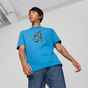 PUMA Camiseta Neymar Jr Relaxed Masculina – Cor Azul - Tamanho P