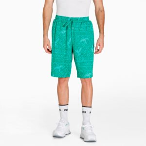 PUMA Shorts Neymar Jr Jacquard Masculino – Cor Verde - Tamanho GG