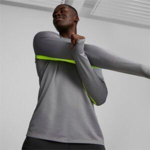 PUMA Camiseta Manga Comprida Favourite Running Masculina – Cor Cinza - Tamanho G