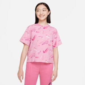 Camiseta Nike Sportswear Boxy Swoosh Infantil