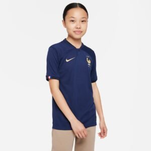 Camisa Nike França I 2022/23 Torcedor Pro Infantil