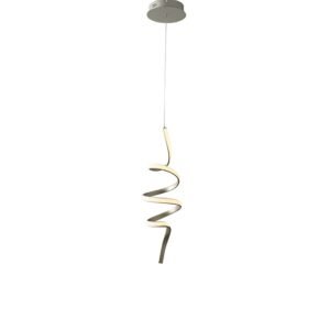 Pendente Led Metal Worm 30w 3000k Dourado