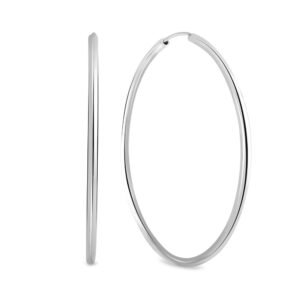Argola Life Redonda Prata 40mm