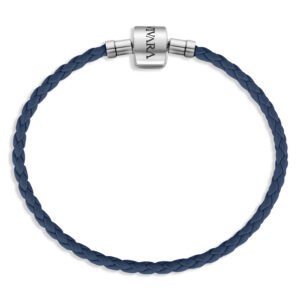 Pulseira Life Couro Azul Marinho