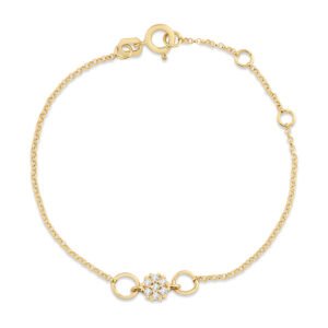 Pulseira Ouro Amarelo e Diamantes