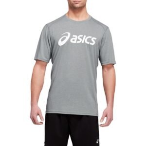 Camiseta ASICS Triblend de Manga Curta - Masculino - Cinza