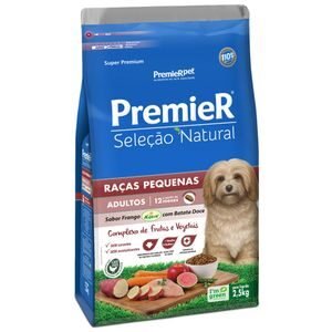 Ração Premier Seleção Natural Cães Adultos Raças Pequenas Frango com Batata Doce