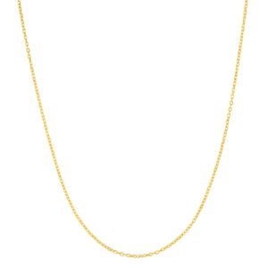 Corrente Life Bailarina Prata com Banho Ouro Amarelo 60 cm