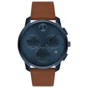 Relógio Movado Masculino Couro Marrom 3600834