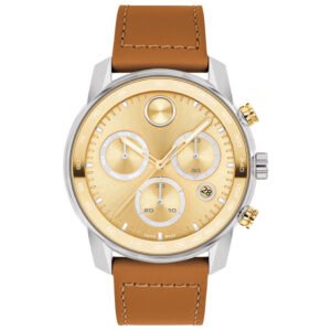 Relógio Movado Masculino Couro Marrom 3600908