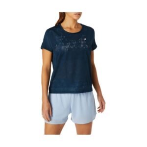 Camiseta ASICS Ventilate - Feminina - Azul Marinho