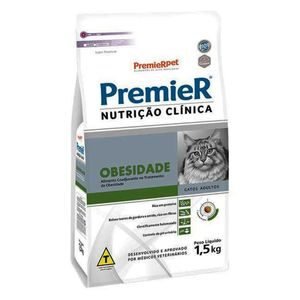 Ração Premier Gatos Adultos Nutrição Clínica Obesidade - 1,5 kg