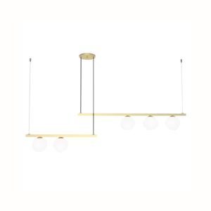 Pendente Aluminio Vidro Orbit - DOURADO