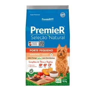 Ração Premier Seleção Natural Cães Adultos Pequeno Porte Frango com Chia e Quinoa
