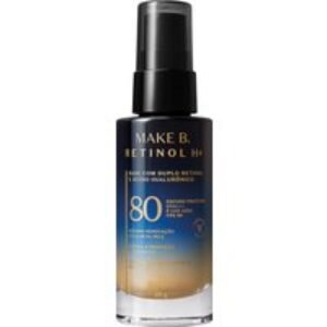 Base Líquida Cor 50 com FPS 80 Make B. Retinol H+ 26g