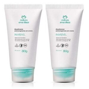 Kit Desodorante Antitranspirante em Creme Invisível Erva Doce