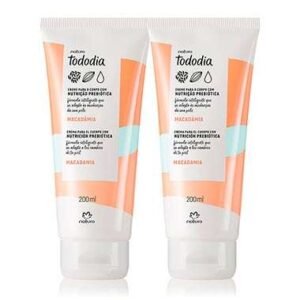 Conjunto Creme Desodorante Nutritivo para o Corpo Tododia Macadâmia