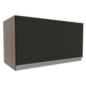 Armário Aéreo Madesa Glamy 60 Cm 1 Porta - Rustic/Preto Marrom