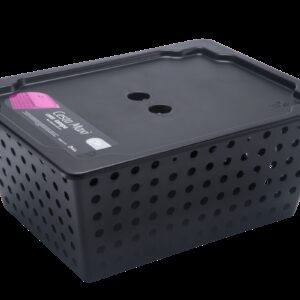 Cesta One maxi com tampa 39 x 30 x 16,8 cm - Preto Coza