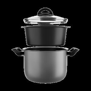 Conjunto Cozi Vapore Ø20CM - GRF - Prata