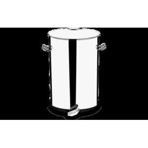 Lixeira Inox Pedal 75 Litros - Decorline Lixeiras Ø 41 X 51 X 61 Cm Brinox