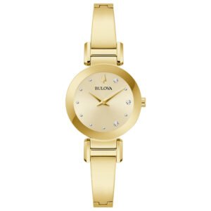Relógio Bulova Feminino Aço Dourado 97P164N