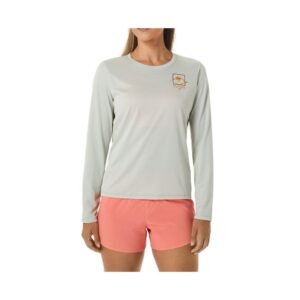 Camiseta de Manga Longa ASICS - Feminino - Cinza