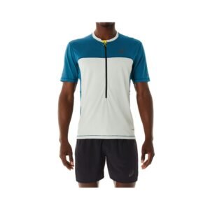 Camiseta ASICS - Masculino - Azul e Branco