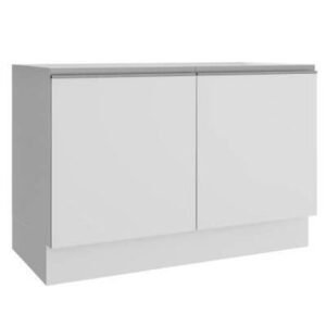 Balcão Gabinete De Pia Madesa Glamy 120 Cm 2 Portas Branco Cor:Branco
