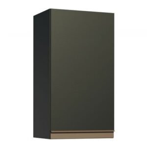 Armário Aéreo Madesa Reims 35 Cm 1 Porta Preto Preto
