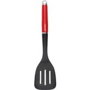 Espátula Perfurada De Nylon 35Cm Com Alça Vermelho Kitchenaid