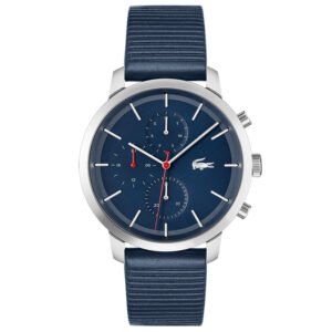Relógio Lacoste Masculino Couro Azul 2011176