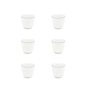 Conjunto De 6 Porta Ovos 4,5 Cm Strauss Bistrô Silver