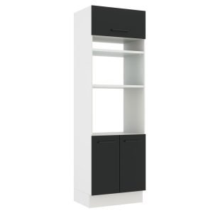 Torre Quente Madesa Agata 70 Cm 3 Portas Branco/Preto