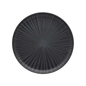 Conjunto De 6 Pratos Sobremesa 20 Cm Flat Ônix