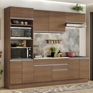 Armário De Cozinha Completa 270cm Rustic Glamy Madesa 13
