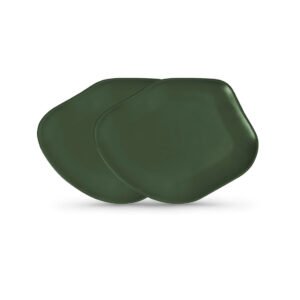 Jogo De 2 Pratos Marte G 38X29x1,7 Cm Odisseia Verde