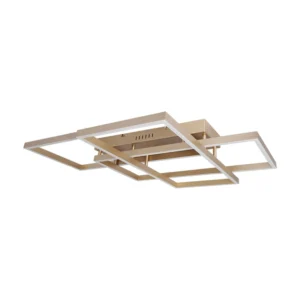 Plafon Led De Sobrepor Metal Champagne 82w 3000k Urbe