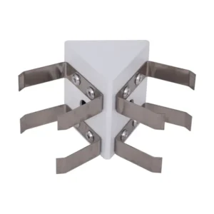Juncao Triangular V Para Perfil Branco Sem Iluminacao Fit40