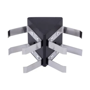 Juncao Triangular V Para Perfil Preto Sem Iluminacao Fit40